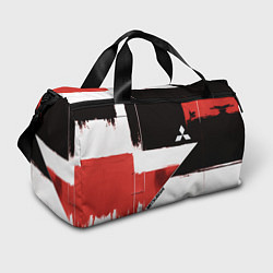 Сумки спортивные Митсубиси логотип, цвет: 3D-принт