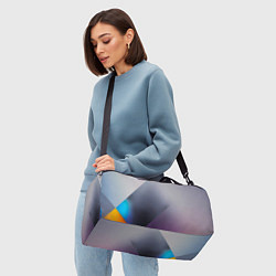 Сумки спортивные Color grey with stripes, цвет: 3D-принт — фото 2