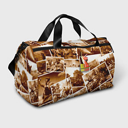Сумки спортивные Победа 80 лет коллаж, цвет: 3D-принт