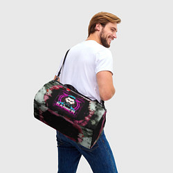 Сумки спортивные Барбер в фиолете, цвет: 3D-принт — фото 2