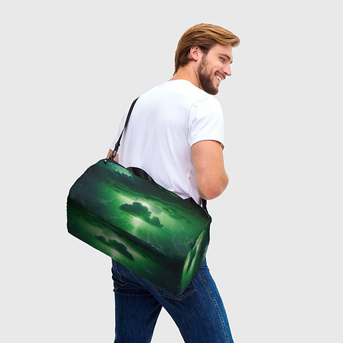 Спортивная сумка Зелёный гром / 3D-принт – фото 3