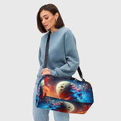 Сумки спортивные Разрыв космического тела - нейроарт, цвет: 3D-принт — фото 2