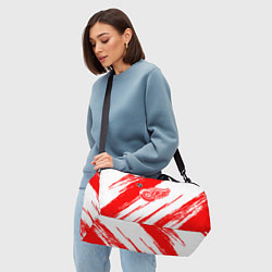 Сумки спортивные Детройт Ред Уингз - брызги красок, цвет: 3D-принт — фото 2