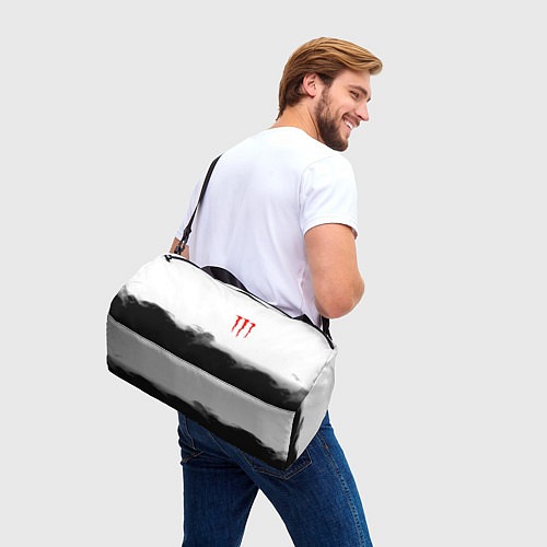 Спортивная сумка Monster energy splash smoke / 3D-принт – фото 3