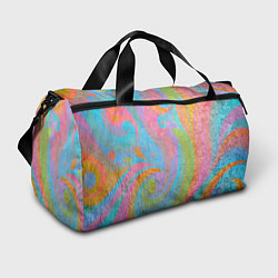 Сумки спортивные Абстракция - multicolored curves, цвет: 3D-принт