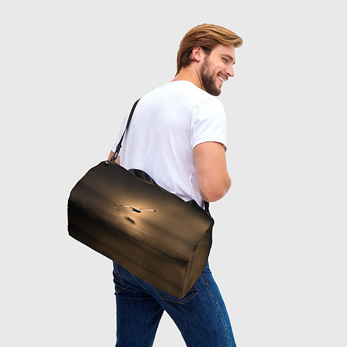 Спортивная сумка Летящая птица / 3D-принт – фото 3