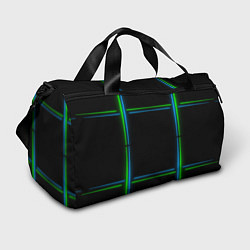 Сумки спортивные Neon green light blue, цвет: 3D-принт