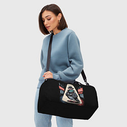 Сумки спортивные Голубь шпион со старым фотоаппаратом в городе, цвет: 3D-принт — фото 2