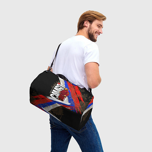Спортивная сумка Медведь - Россия самбо / 3D-принт – фото 3
