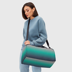 Сумки спортивные Градиент серо-зеленый, цвет: 3D-принт — фото 2