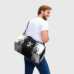 Сумки спортивные Doom краска белая текстура, цвет: 3D-принт — фото 2