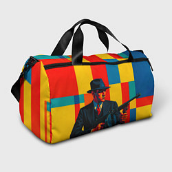 Сумки спортивные Гангстер поп-арт, цвет: 3D-принт