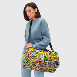 Сумки спортивные Monster energy бренды, цвет: 3D-принт — фото 2