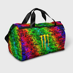 Сумки спортивные Монстер энерджи стикеры, цвет: 3D-принт