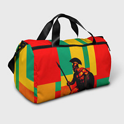 Сумки спортивные Спартанский воин поп-арт, цвет: 3D-принт