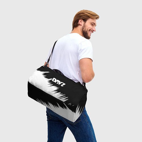 Спортивная сумка Dayz штрихи красок / 3D-принт – фото 3