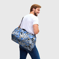 Сумки спортивные Monster energy sticker blue, цвет: 3D-принт — фото 2