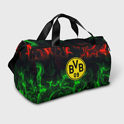 Сумки спортивные Borussia красно зеленый огонь, цвет: 3D-принт
