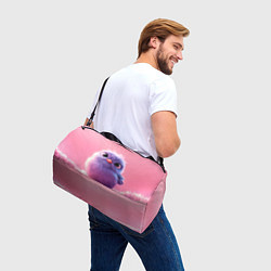 Сумки спортивные Милая фиолетовая птичка, цвет: 3D-принт — фото 2