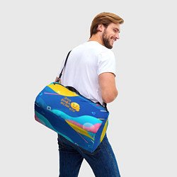 Сумки спортивные Это рофл если что - смайлик, цвет: 3D-принт — фото 2