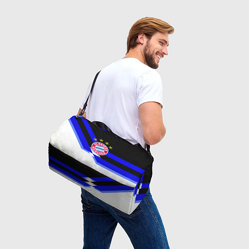 Спортивная сумка Бавария Мюнхен полосы спорт / 3D-принт – фото 3
