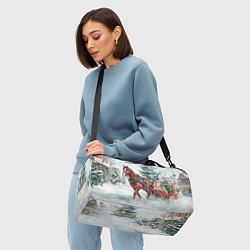 Сумки спортивные Новогодняя лошадка 2026, цвет: 3D-принт — фото 2