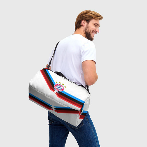 Спортивная сумка Бавария Мюнхен геометрия спорт / 3D-принт – фото 3