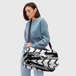 Сумки спортивные Реал Мадрид краски полосы, цвет: 3D-принт — фото 2