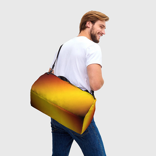 Спортивная сумка Color yellow red gradient / 3D-принт – фото 3