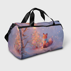 Сумки спортивные Лисичка Новый год, цвет: 3D-принт