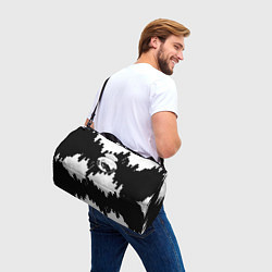 Сумки спортивные Реал Мадрид белая геометрия, цвет: 3D-принт — фото 2