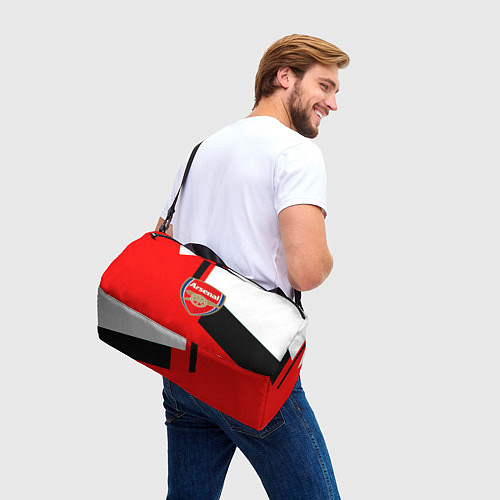 Спортивная сумка Арсенал геометрия спорт / 3D-принт – фото 3