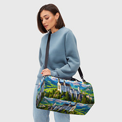 Сумки спортивные Сказочный Нойшванштайн, цвет: 3D-принт — фото 2