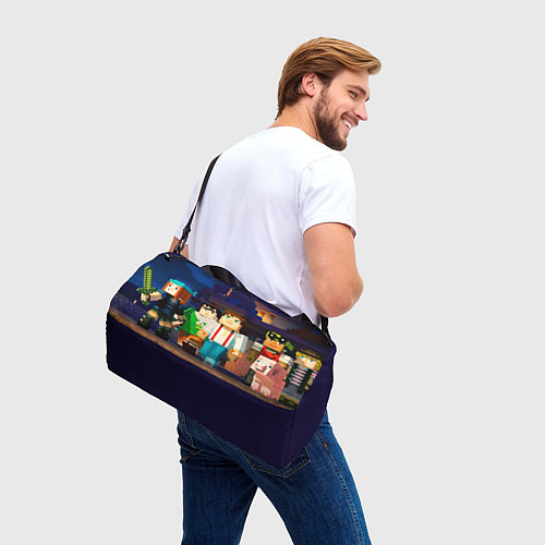 Спортивная сумка Minecraft Men's / 3D-принт – фото 3