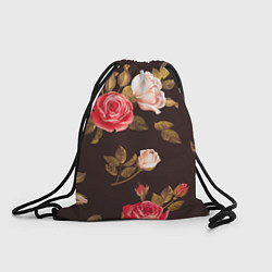 Рюкзак-мешок Мотив из роз, цвет: 3D-принт