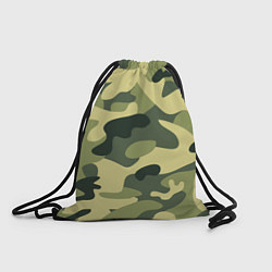 Рюкзак-мешок Камуфляж: зеленый/хаки, цвет: 3D-принт