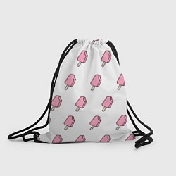 Рюкзак-мешок Мороженое розовое, цвет: 3D-принт