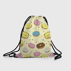 Рюкзак-мешок Сладкие пончики, цвет: 3D-принт