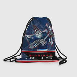 Рюкзак-мешок Winnipeg Jets, цвет: 3D-принт