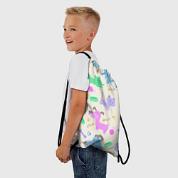 Рюкзак-мешок Узор с домашними питомцами, цвет: 3D-принт — фото 2