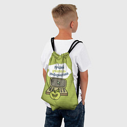 Рюкзак-мешок Учителю информатики, цвет: 3D-принт — фото 2