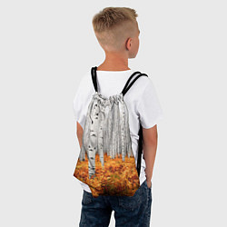 Рюкзак-мешок Березовая роща, цвет: 3D-принт — фото 2