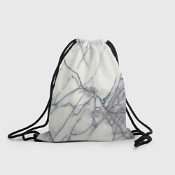 Рюкзак-мешок Белый мрамор, цвет: 3D-принт