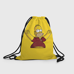 Рюкзак-мешок Гомер-болельщик, цвет: 3D-принт