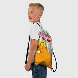 Рюкзак-мешок Строитель 9, цвет: 3D-принт — фото 2