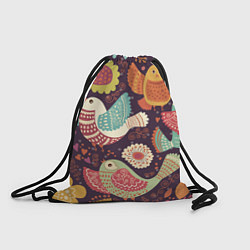 Рюкзак-мешок Птички, цвет: 3D-принт