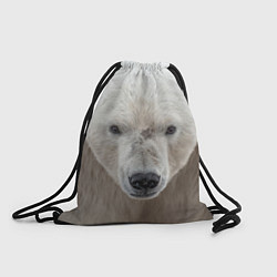 Рюкзак-мешок Белый медведь, цвет: 3D-принт