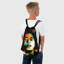 Рюкзак-мешок Боб Марли: фан-арт, цвет: 3D-принт — фото 2