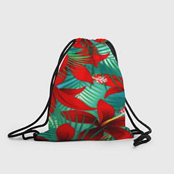 Рюкзак-мешок Red Flower, цвет: 3D-принт