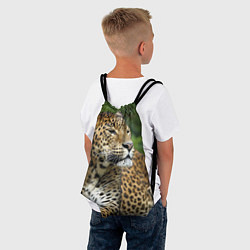 Рюкзак-мешок Лик леопарда, цвет: 3D-принт — фото 2